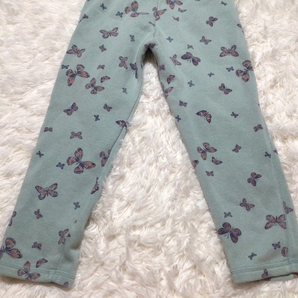 Osh Kosh Butterfly Peplum Ruffle Jogger Hoodie Set Light Blue Aqua 5 5T 4 Spring - Picture 4 of 8